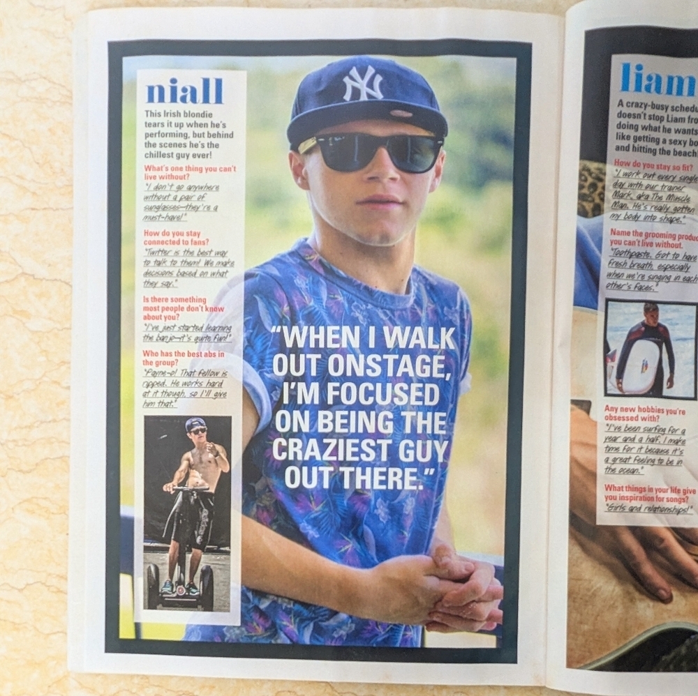 Seventeen Magazine One Direction Band 2013 - 2014 Issue With Poster - Picture 5 of 12